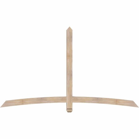 Ekena Millwork Bellingham Smooth Timber Gable Bracket, Douglas Fir, 84"W x 49"H x 3 1/2"D x 3 1/2"F, 14/12 Pitch GBW084X49X0404BEL00SDF